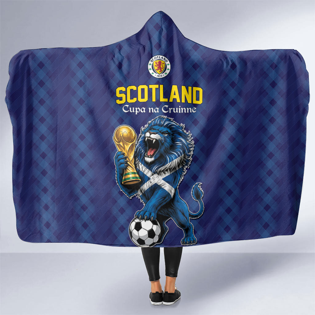 World Football 2026 Scotland Hooded Blanket Scottish Tartan Cupa na Cruinne Glory