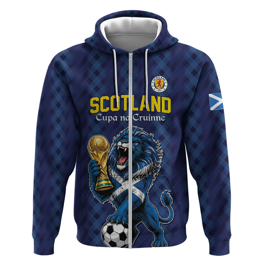 Custom World Football 2026 Scotland Hoodie Scottish Tartan Cupa na Cruinne Glory