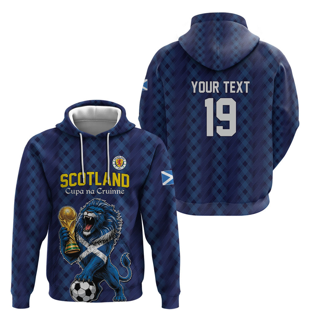 Custom World Football 2026 Scotland Hoodie Scottish Tartan Cupa na Cruinne Glory
