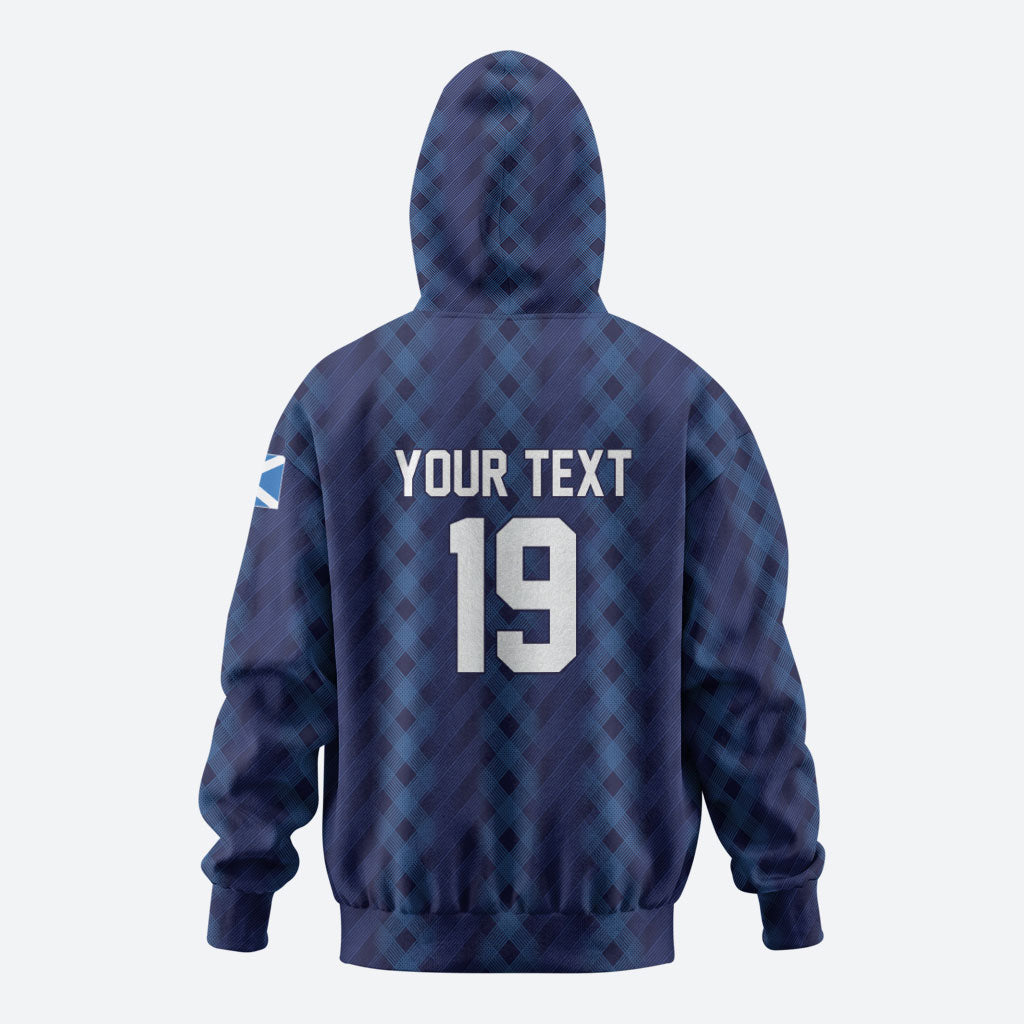 Custom World Football 2026 Scotland Hoodie Scottish Tartan Cupa na Cruinne Glory