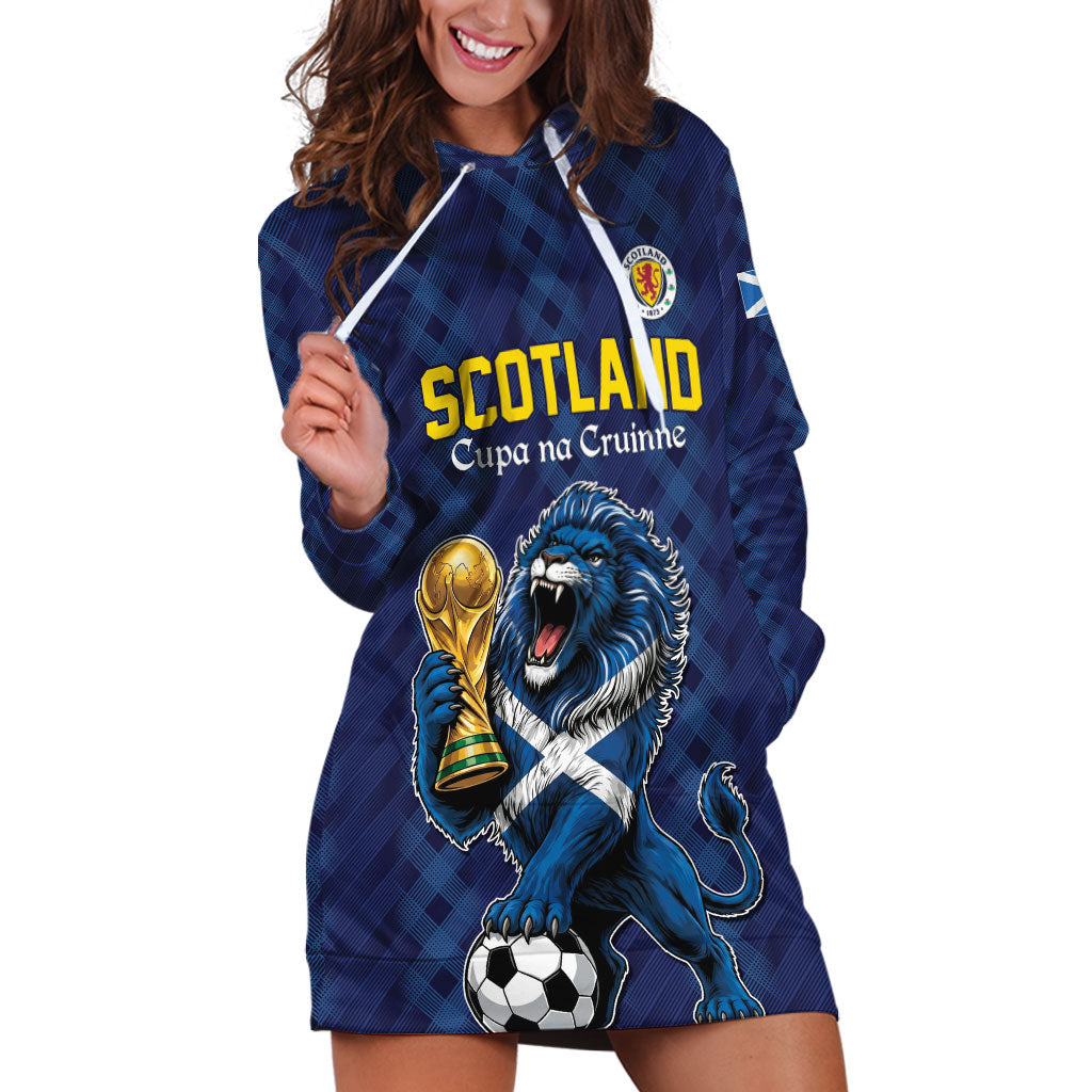 Custom World Football 2026 Scotland Hoodie Dress Scottish Tartan Cupa na Cruinne Glory