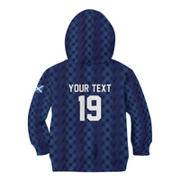 Custom World Football 2026 Scotland Kid Hoodie Scottish Tartan Cupa na Cruinne Glory