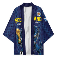 Custom World Football 2026 Scotland Kimono Scottish Tartan Cupa na Cruinne Glory