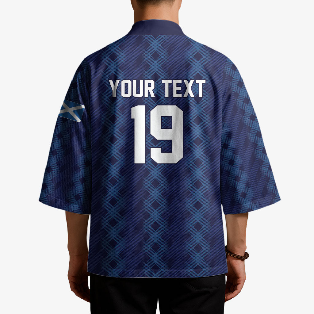 Custom World Football 2026 Scotland Kimono Scottish Tartan Cupa na Cruinne Glory