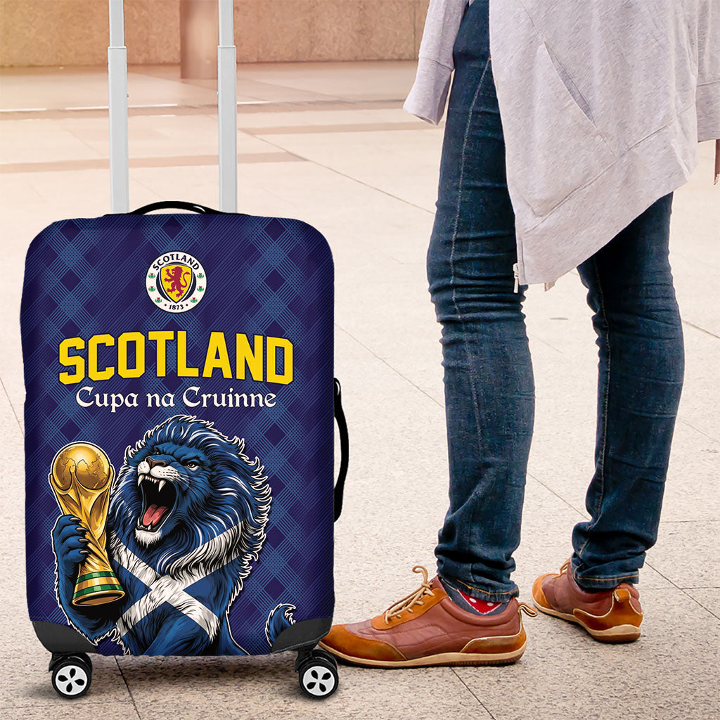 World Football 2026 Scotland Luggage Cover Scottish Tartan Cupa na Cruinne Glory