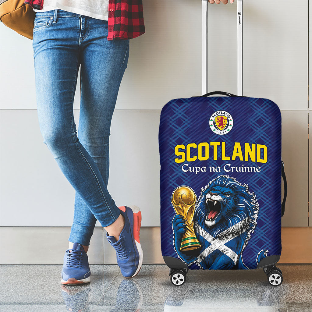 World Football 2026 Scotland Luggage Cover Scottish Tartan Cupa na Cruinne Glory