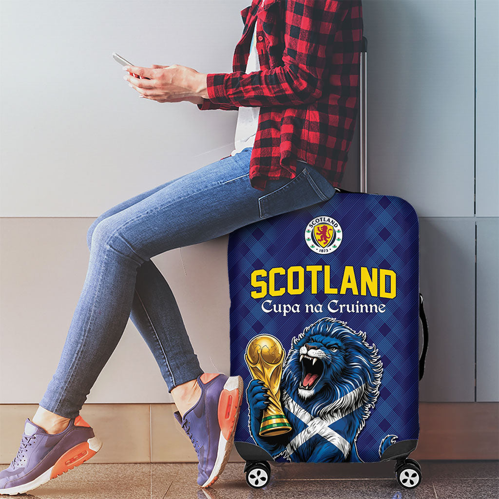 World Football 2026 Scotland Luggage Cover Scottish Tartan Cupa na Cruinne Glory