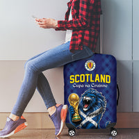World Football 2026 Scotland Luggage Cover Scottish Tartan Cupa na Cruinne Glory