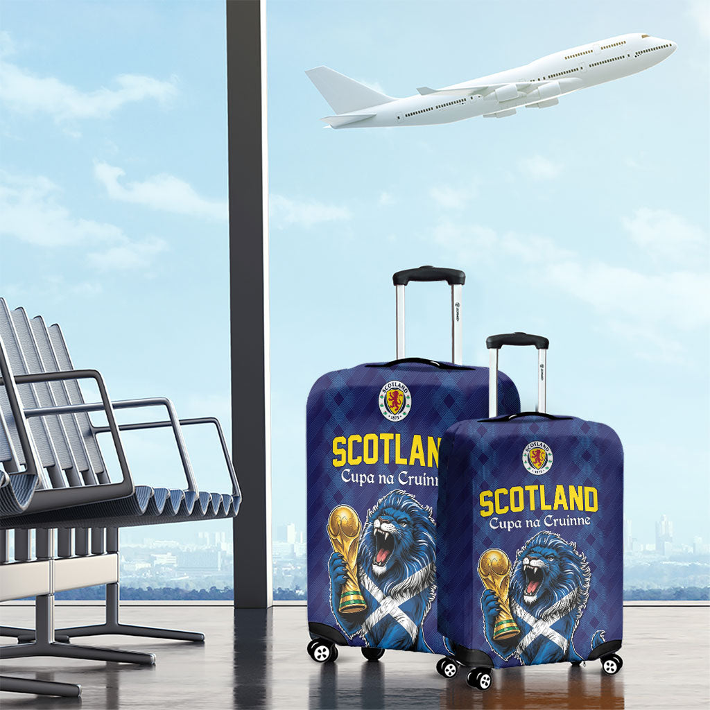 World Football 2026 Scotland Luggage Cover Scottish Tartan Cupa na Cruinne Glory