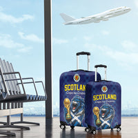 World Football 2026 Scotland Luggage Cover Scottish Tartan Cupa na Cruinne Glory