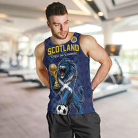 Custom World Football 2026 Scotland Men Tank Top Scottish Tartan Cupa na Cruinne Glory