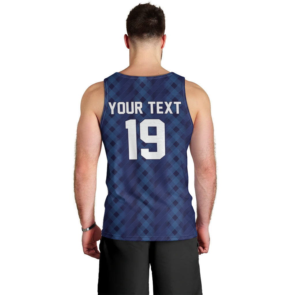 Custom World Football 2026 Scotland Men Tank Top Scottish Tartan Cupa na Cruinne Glory