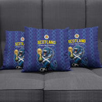 World Football 2026 Scotland Pillow Cover Scottish Tartan Cupa na Cruinne Glory