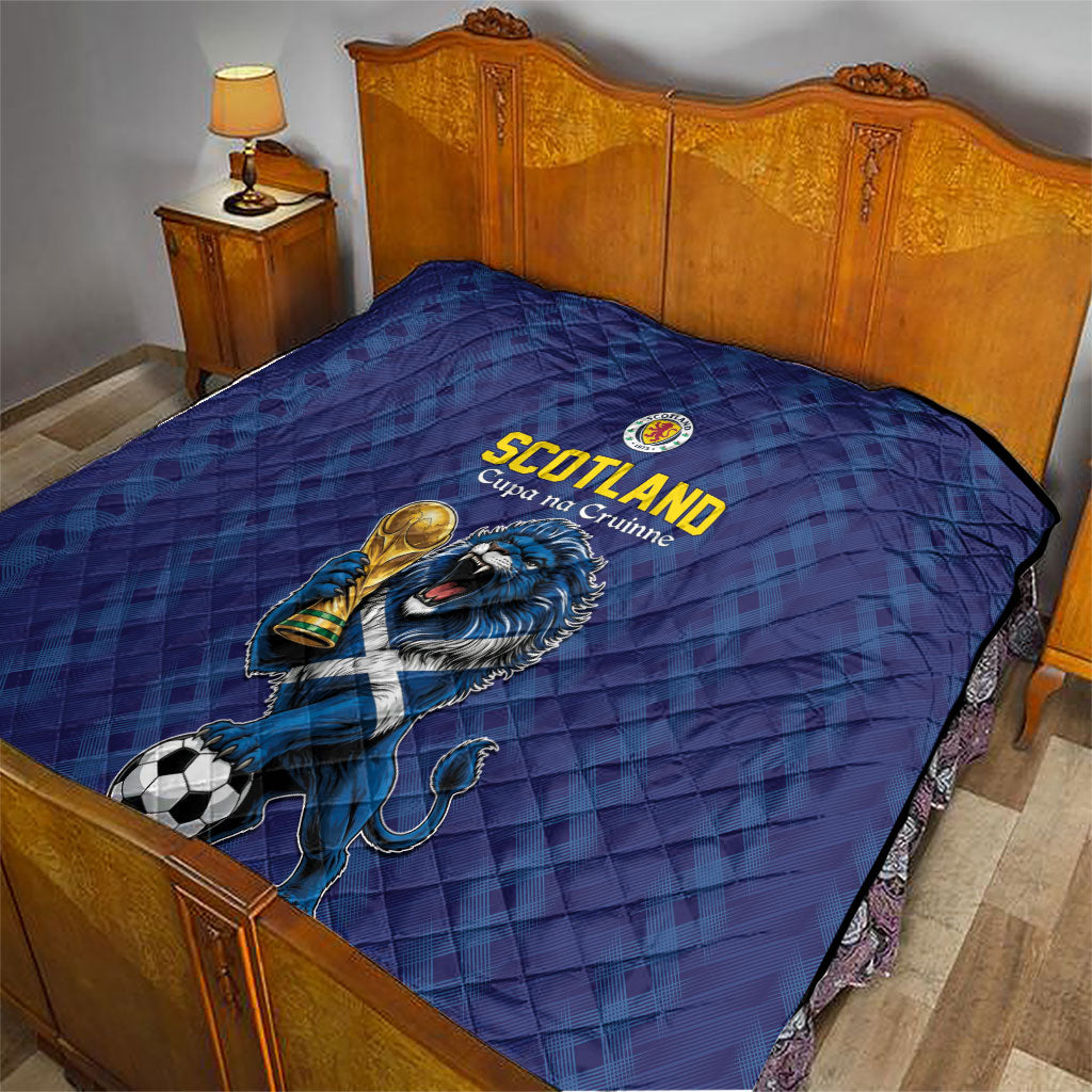 World Football 2026 Scotland Quilt Scottish Tartan Cupa na Cruinne Glory
