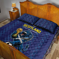 World Football 2026 Scotland Quilt Bed Set Scottish Tartan Cupa na Cruinne Glory