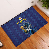 World Football 2026 Scotland Rubber Doormat Scottish Tartan Cupa na Cruinne Glory