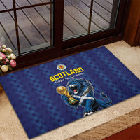 World Football 2026 Scotland Rubber Doormat Scottish Tartan Cupa na Cruinne Glory