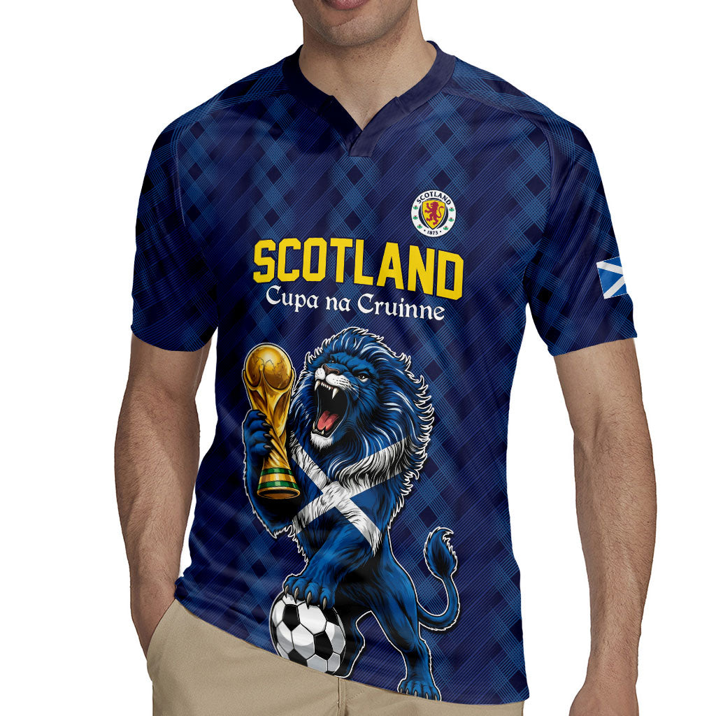 Custom World Football 2026 Scotland Rugby Jersey Scottish Tartan Cupa na Cruinne Glory