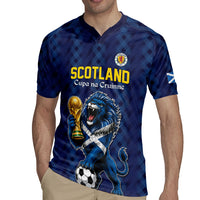 Custom World Football 2026 Scotland Rugby Jersey Scottish Tartan Cupa na Cruinne Glory