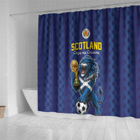 World Football 2026 Scotland Shower Curtain Scottish Tartan Cupa na Cruinne Glory