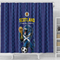 World Football 2026 Scotland Shower Curtain Scottish Tartan Cupa na Cruinne Glory