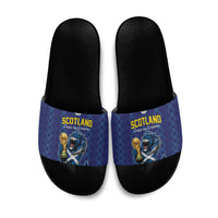World Football 2026 Scotland Slide Sandals Scottish Tartan Cupa na Cruinne Glory