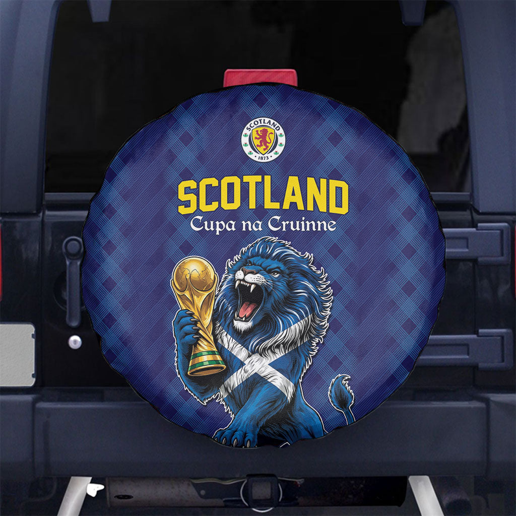 World Football 2026 Scotland Spare Tire Cover Scottish Tartan Cupa na Cruinne Glory