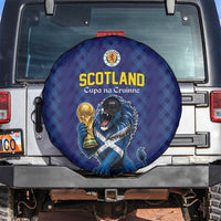 World Football 2026 Scotland Spare Tire Cover Scottish Tartan Cupa na Cruinne Glory