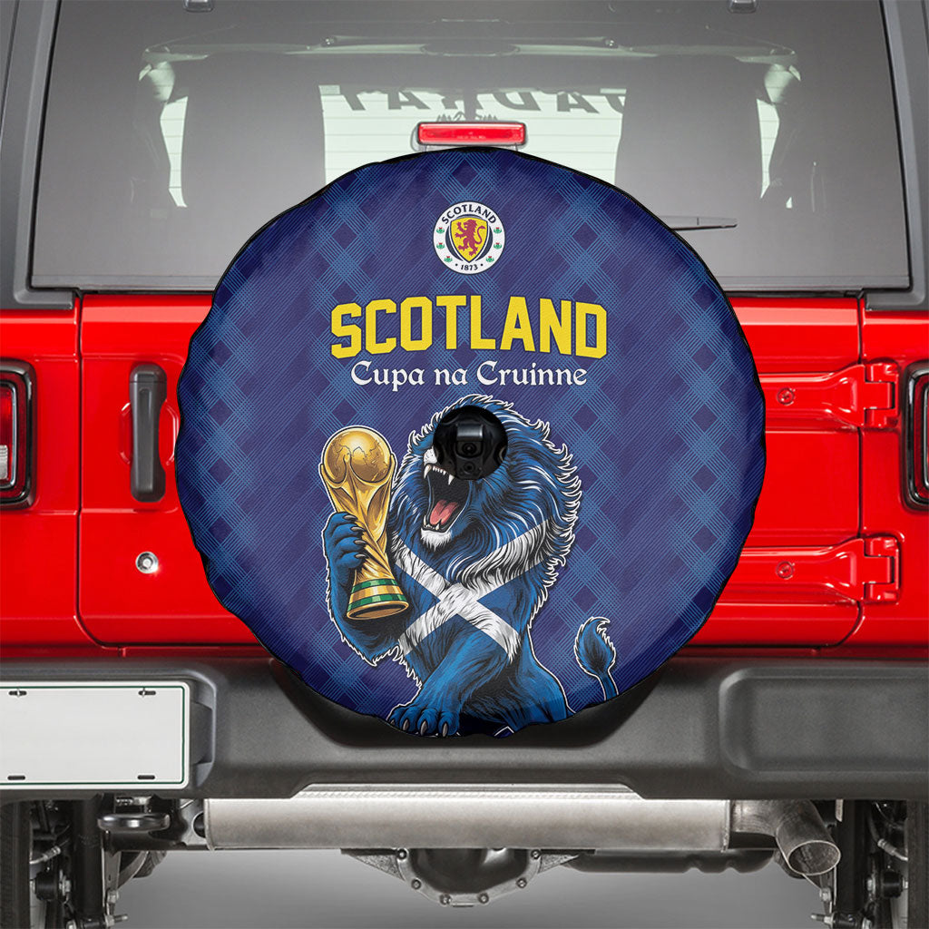 World Football 2026 Scotland Spare Tire Cover Scottish Tartan Cupa na Cruinne Glory