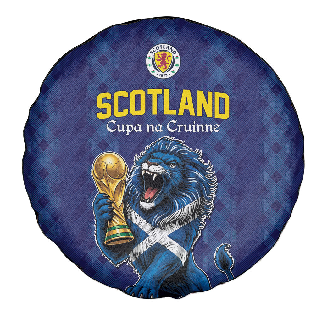 World Football 2026 Scotland Spare Tire Cover Scottish Tartan Cupa na Cruinne Glory