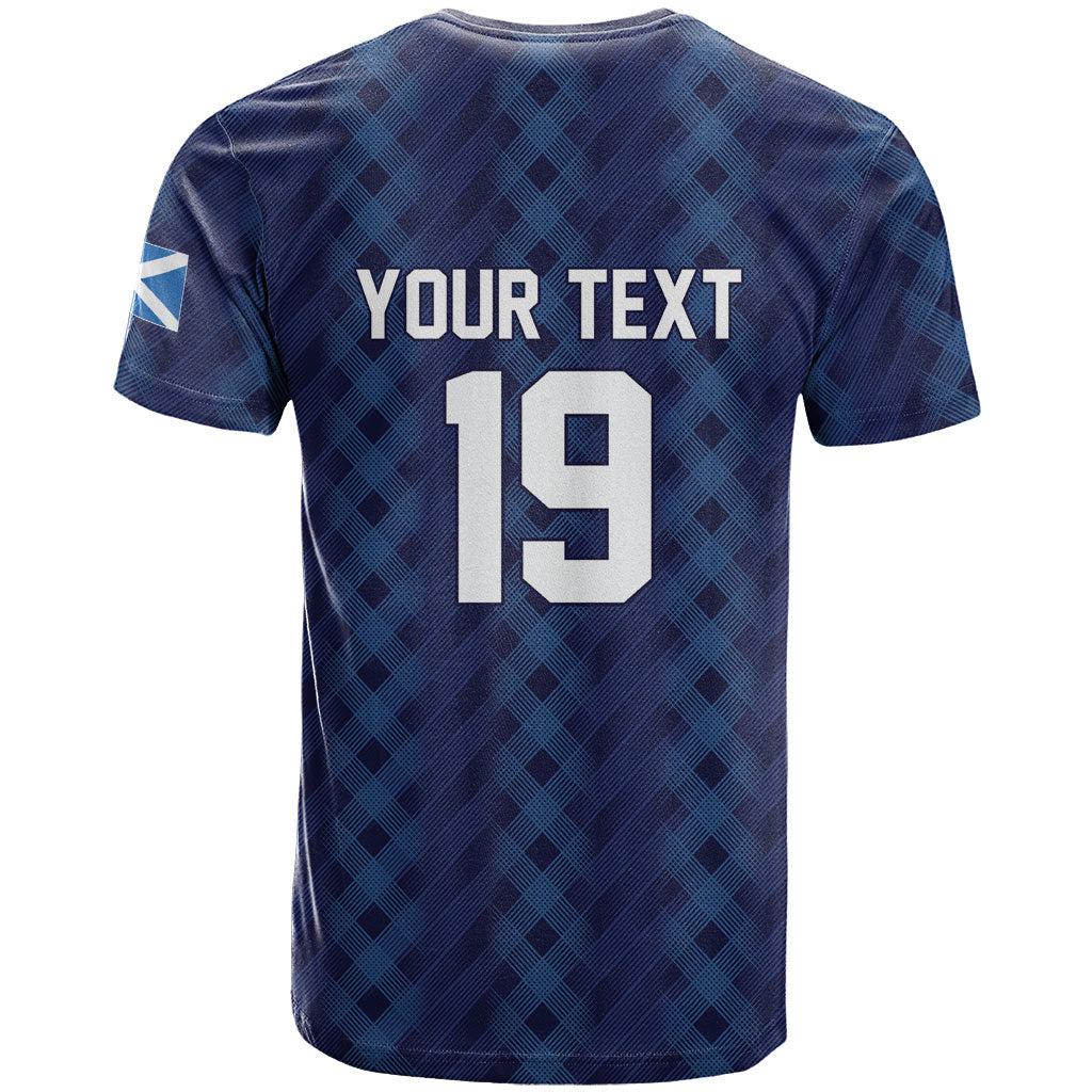 Custom World Football 2026 Scotland T Shirt Scottish Tartan Cupa na Cruinne Glory