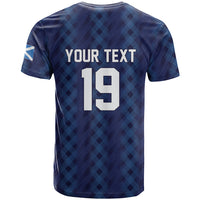 Custom World Football 2026 Scotland T Shirt Scottish Tartan Cupa na Cruinne Glory