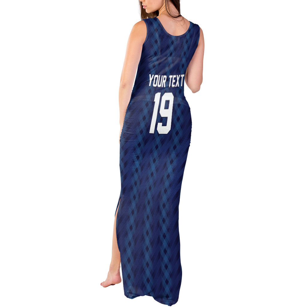 Custom World Football 2026 Scotland Tank Maxi Dress Scottish Tartan Cupa na Cruinne Glory