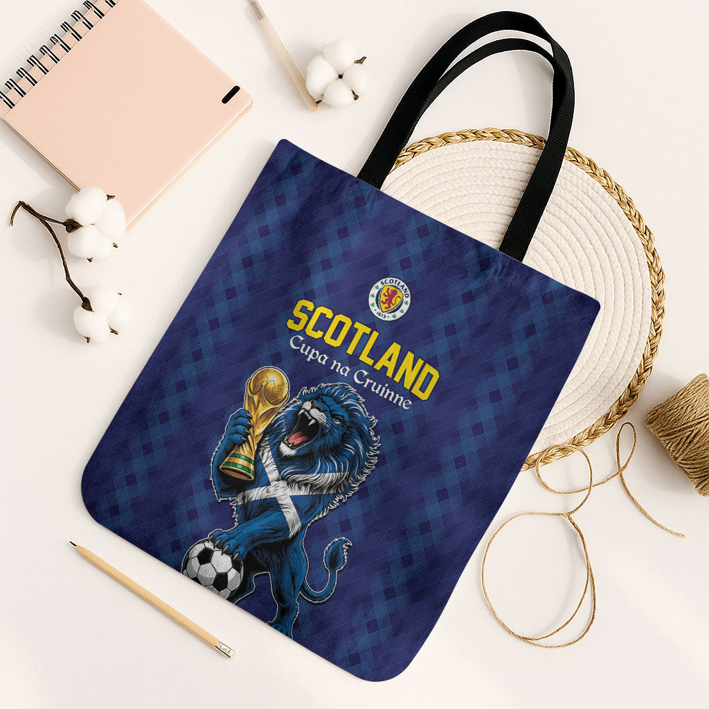 World Football 2026 Scotland Tote Bag Scottish Tartan Cupa na Cruinne Glory