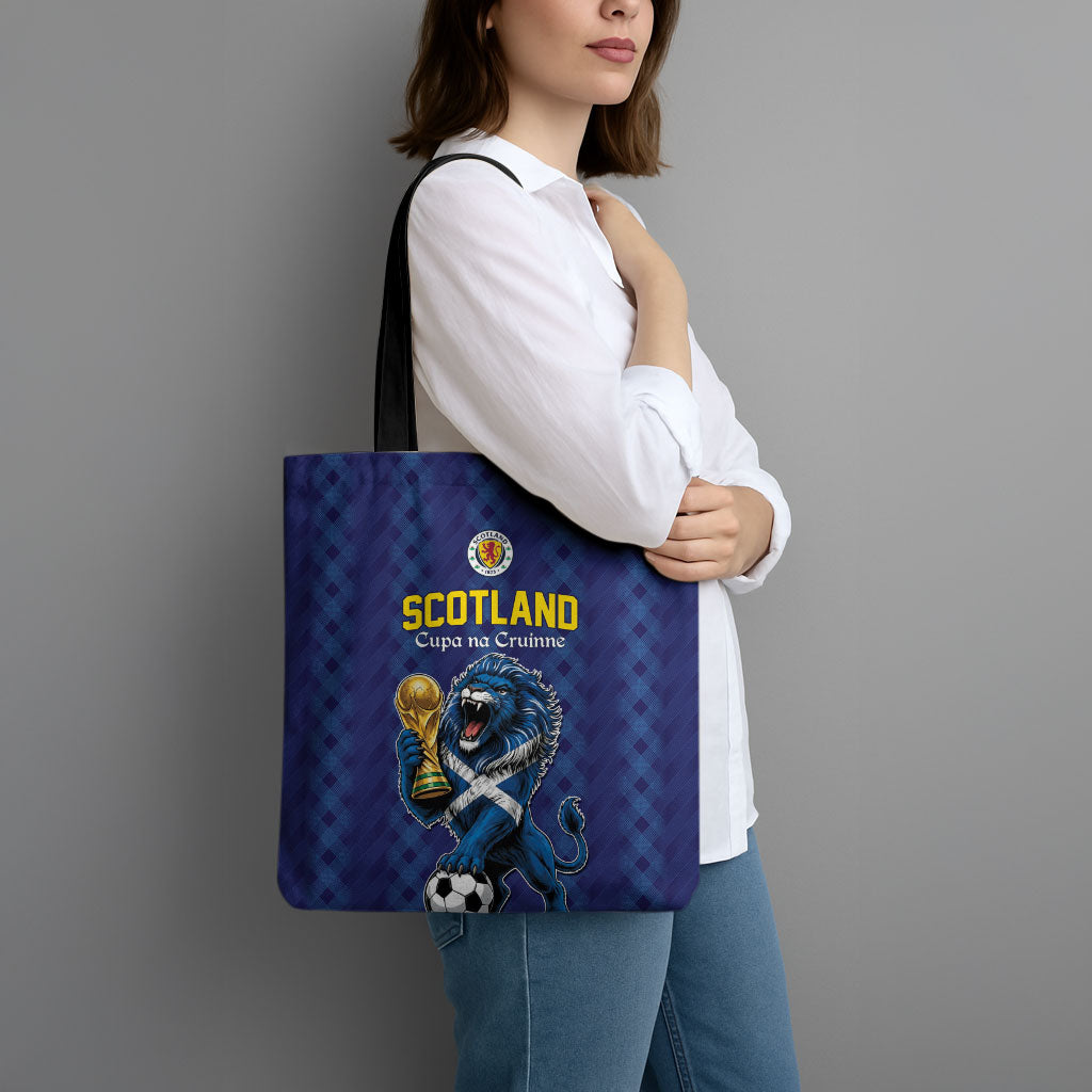World Football 2026 Scotland Tote Bag Scottish Tartan Cupa na Cruinne Glory