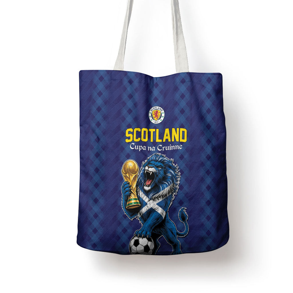 World Football 2026 Scotland Tote Bag Scottish Tartan Cupa na Cruinne Glory