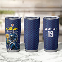 Custom World Football 2026 Scotland Tumbler Cup Scottish Tartan Cupa na Cruinne Glory