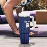 Custom World Football 2026 Scotland Tumbler With Handle Scottish Tartan Cupa na Cruinne Glory