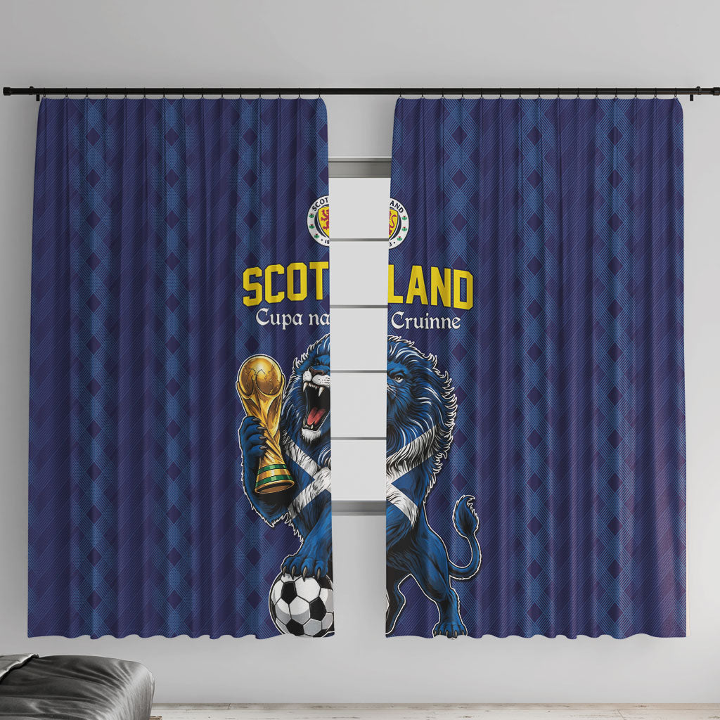 World Football 2026 Scotland Window Curtain Scottish Tartan Cupa na Cruinne Glory