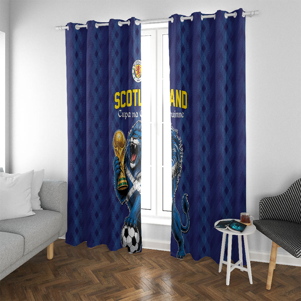 World Football 2026 Scotland Window Curtain Scottish Tartan Cupa na Cruinne Glory