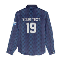 Custom World Football 2026 Scotland Women Casual Shirt Scottish Tartan Cupa na Cruinne Glory