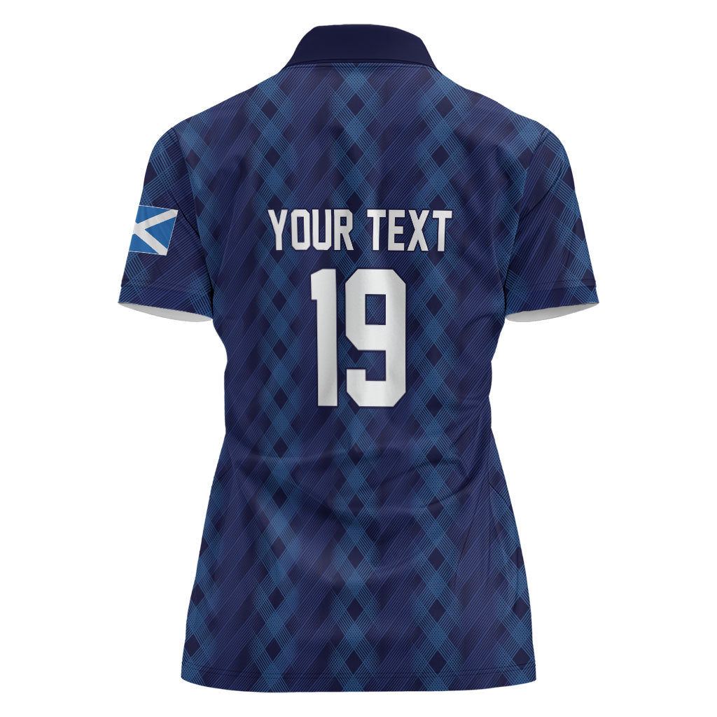 Custom World Football 2026 Scotland Women Polo Shirt Scottish Tartan Cupa na Cruinne Glory