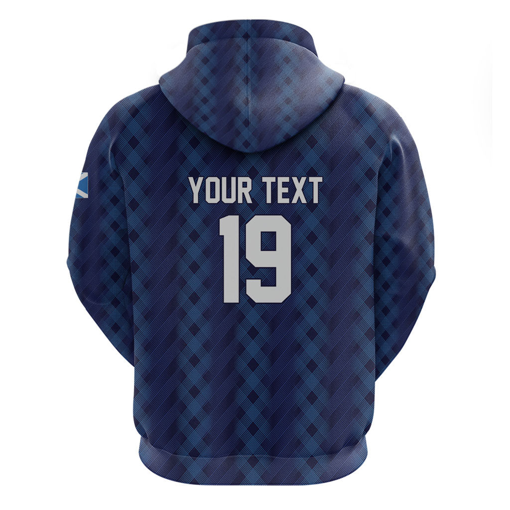 Custom World Football 2026 Scotland Zip Hoodie Scottish Tartan Cupa na Cruinne Glory