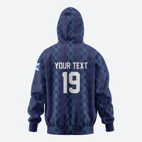 Custom World Football 2026 Scotland Zip Hoodie Scottish Tartan Cupa na Cruinne Glory