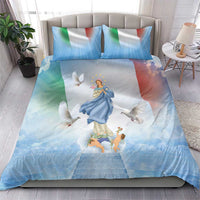 Italy Assumption Of Mary Bedding Set Blessed Virgin Mary Angel And Dove - Wonder Print Shop