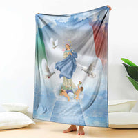 Italy Assumption Of Mary Blanket Blessed Virgin Mary Angel And Dove - Wonder Print Shop