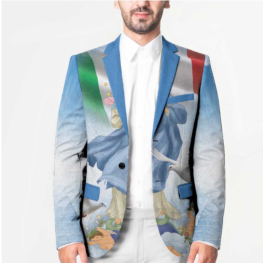 Italy Assumption Of Mary Blazer Blessed Virgin Mary Angel And Dove - Wonder Print Shop