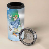 Italy Assumption Of Mary 4 in 1 Can Cooler Tumbler Blessed Virgin Mary Angel And Dove - Wonder Print Shop