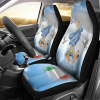 Italy Assumption Of Mary Car Seat Cover Blessed Virgin Mary Angel And Dove - Wonder Print Shop