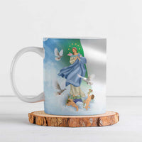 Italy Assumption Of Mary Ceramic Mug Blessed Virgin Mary Angel And Dove - Wonder Print Shop